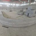 中卫 芝麻白异形坐凳，自然面光面弧形加工