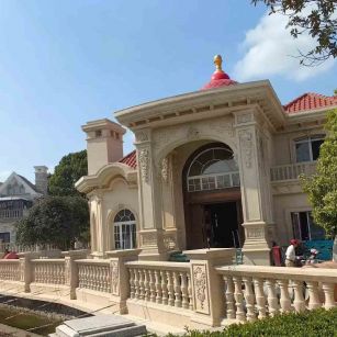 中卫 黄金麻花岗岩欧式别墅