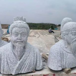 中卫 白麻花岗岩石材人物立体雕刻