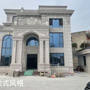 中卫 白麻花岗岩别墅外墙干挂