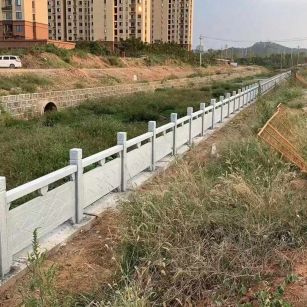 中卫 白麻河道栏杆效果展示图