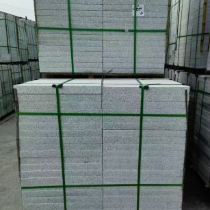 中卫 芝麻白火烧，园林广场市政工程地铺石，1.8~5.0厚均有现货