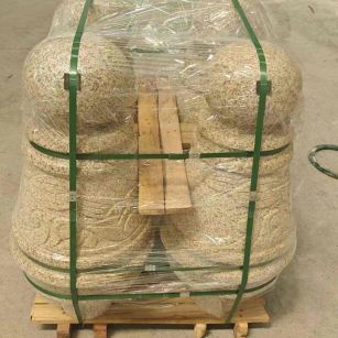 中卫 黄金麻异形定制雕花——棒棒糖挡车柱