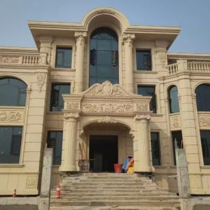 中卫 黄金麻花岗岩别墅外墙干挂