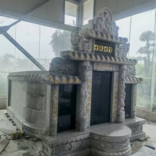 中卫 芝麻白墓碑效果展示图