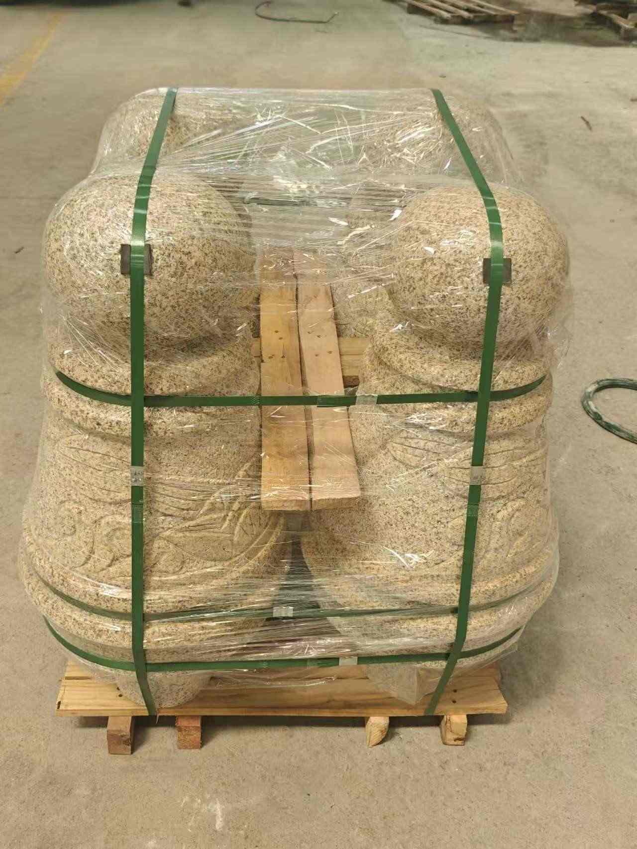 中卫 黄金麻异形定制雕花——棒棒糖挡车柱