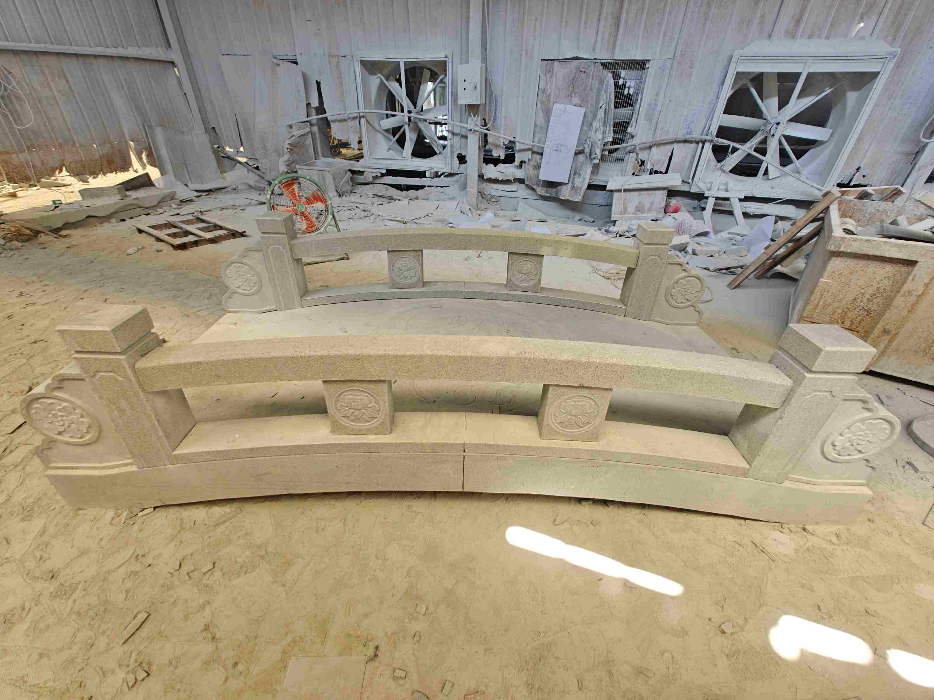 中卫 芝麻灰花岗岩异形加工-拱桥，石桥