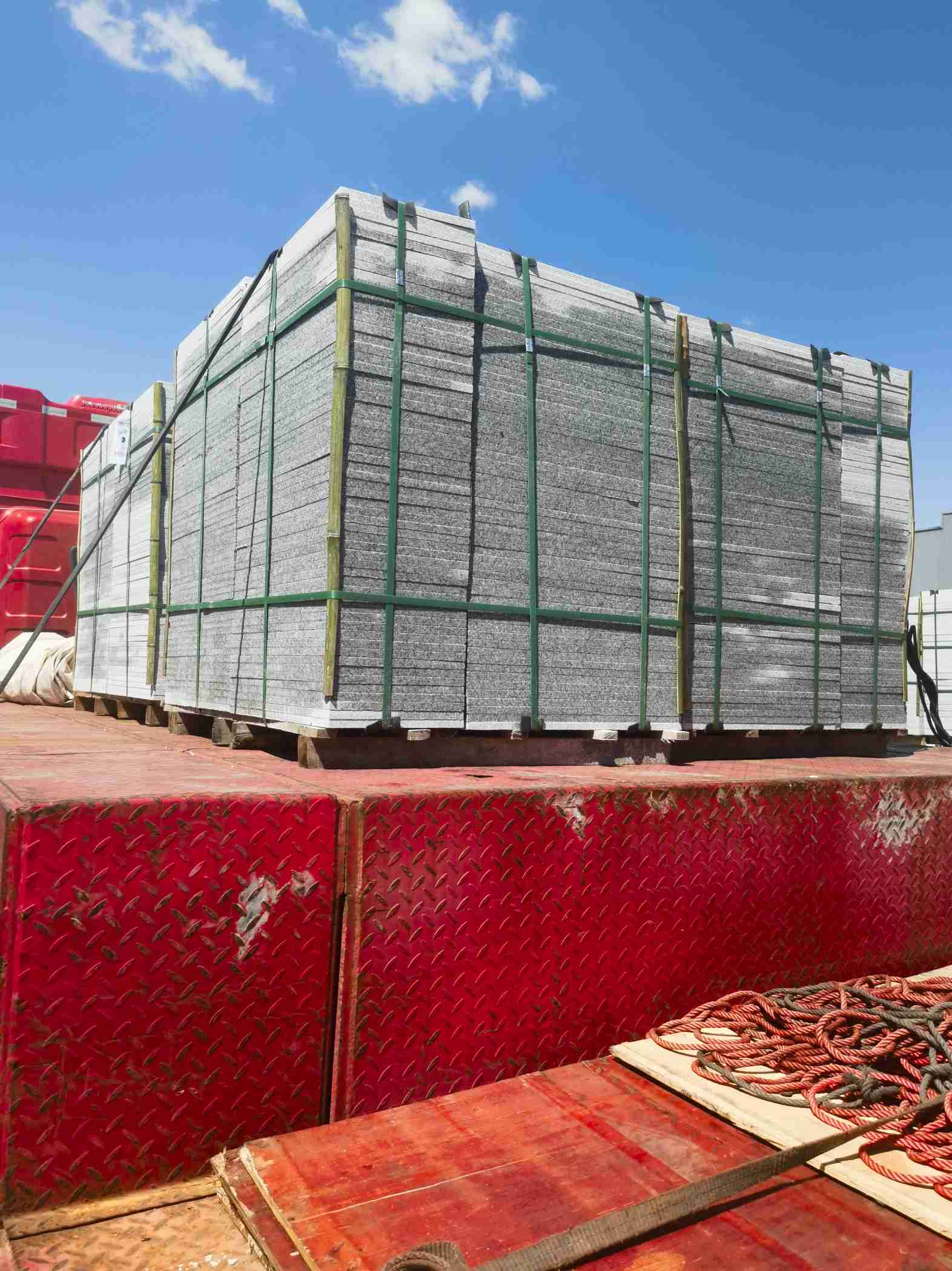 中卫 芝麻白火烧规格板地铺石300*600/600*600