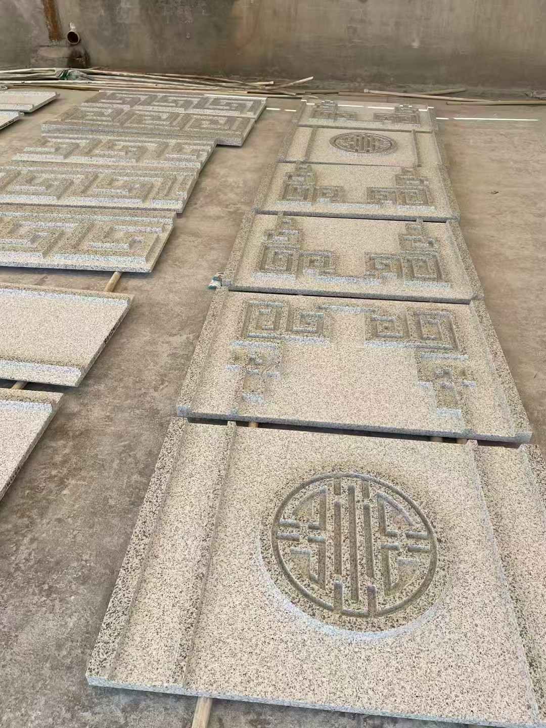 中卫 白麻花岗岩外墙立面雕刻板